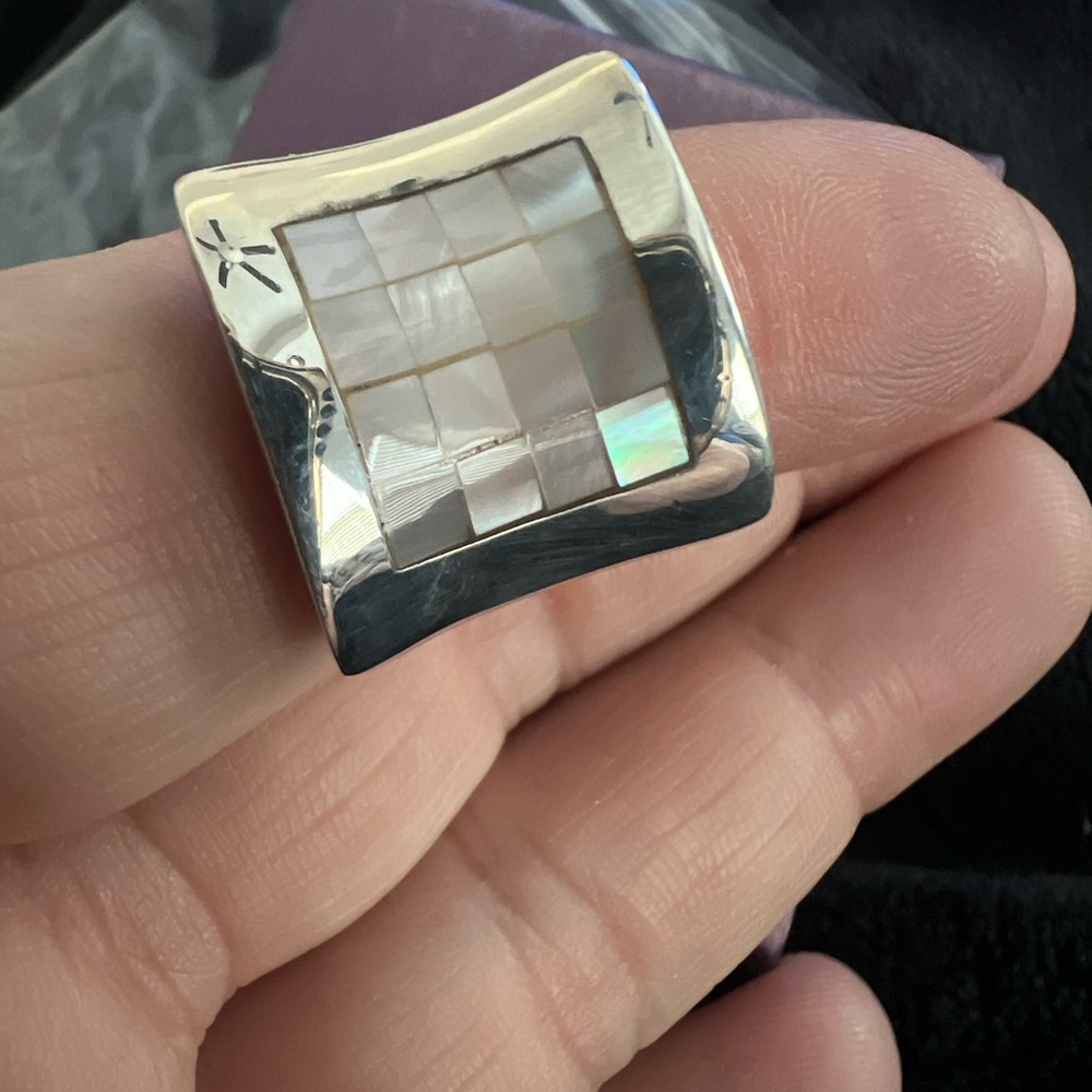 Silver and Mother of Pearl Ring